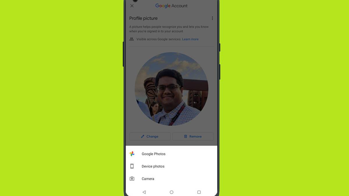 Google Contacts now lets you change your Google Account profile picture