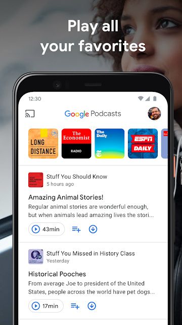 Google Podcasts Podcast App on Android