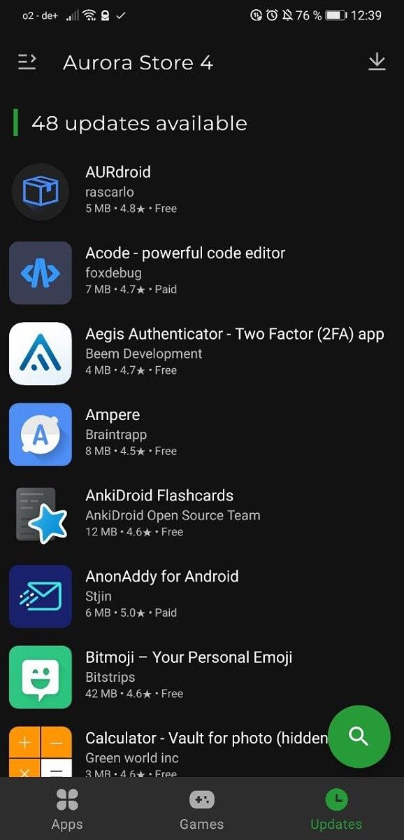 Aurora Store v4 Top Apps