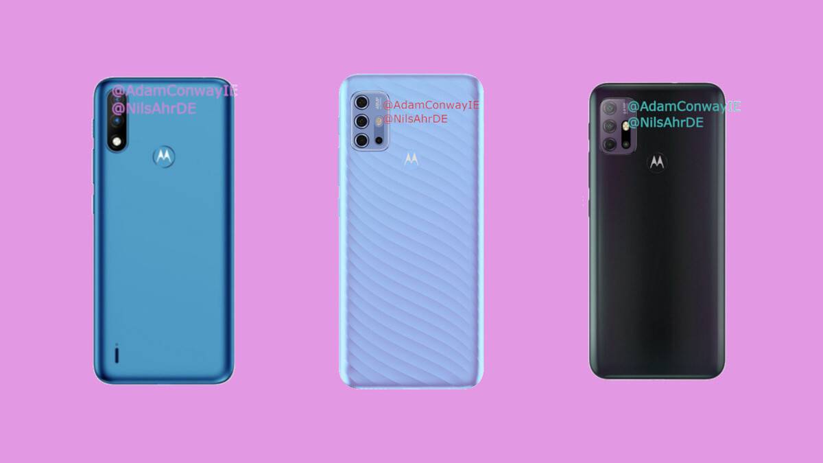 Moto G10, Moto G30, and Moto E7 Power