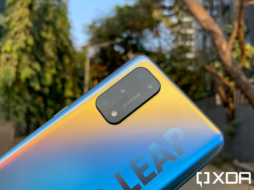 Realme X7 Pro camera module in focus