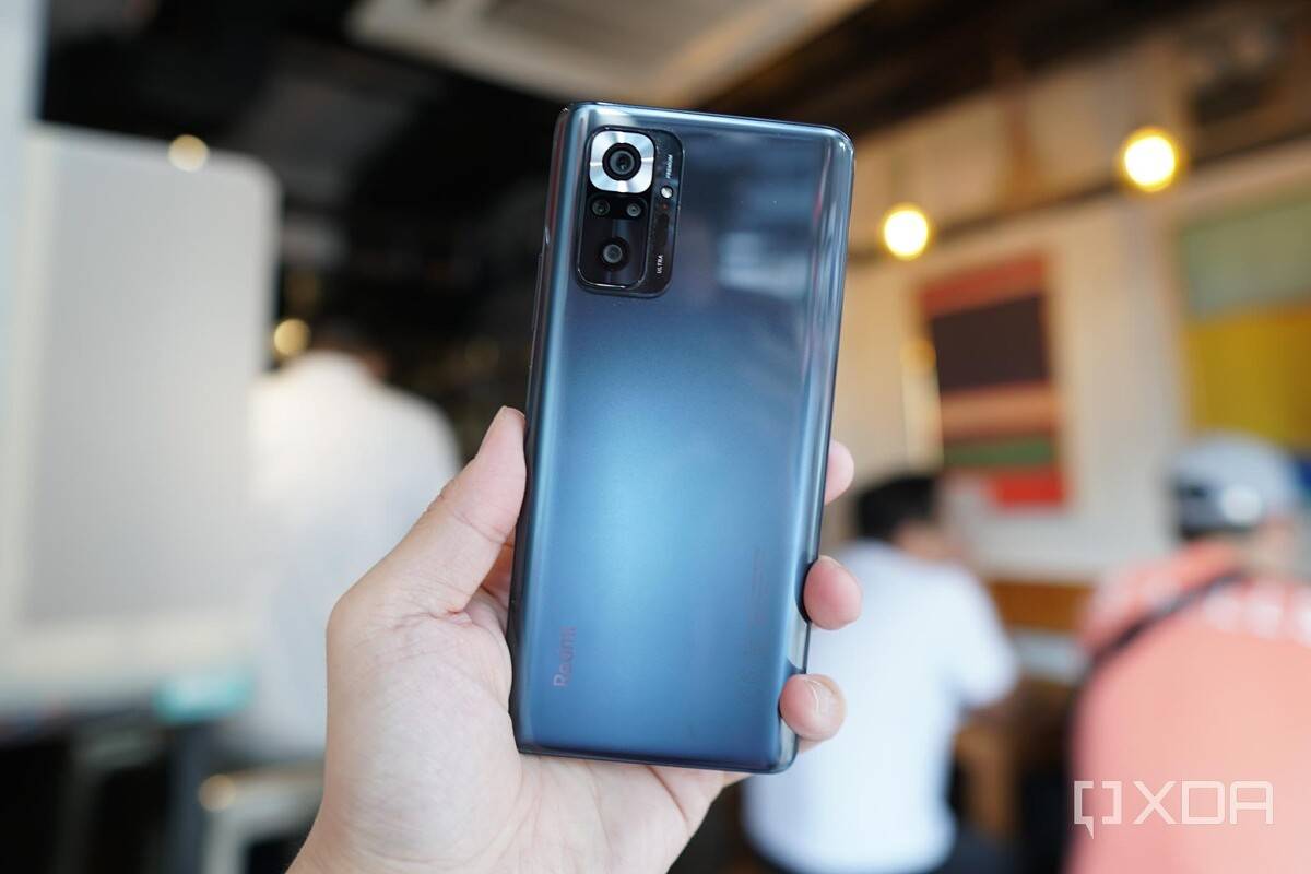 Redmi Note 10 Pro with a plastic back