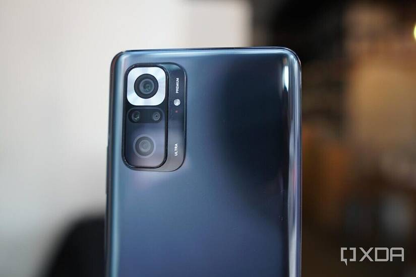 The Redmi Note 10 Pro's camera module