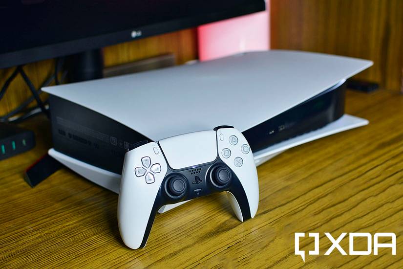 Sony PlayStation 5 and DualSense controller on a table