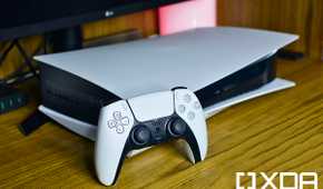 Sony PlayStation 5 and DualSense controller on a table