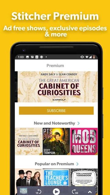 Stitcher Podcast App on Android