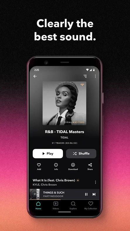 Tidal Playlist View