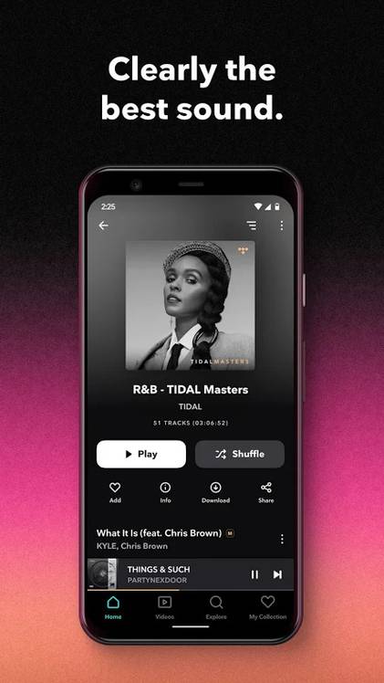 Tidal Playlist View