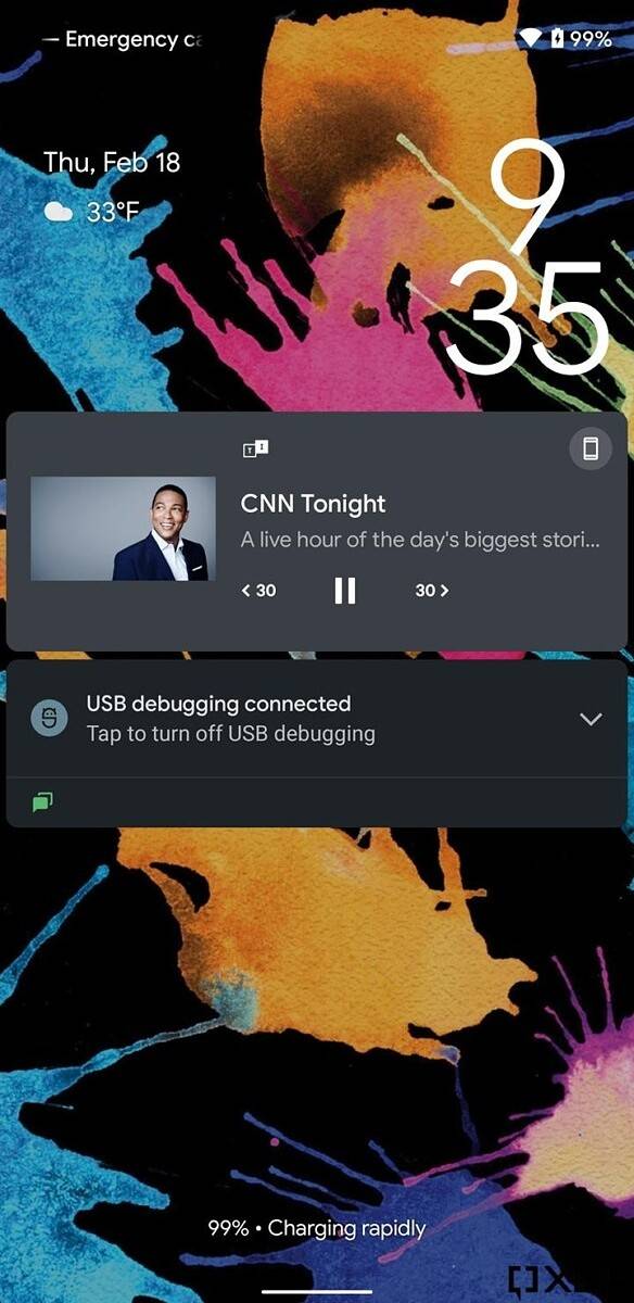 Android 12 new lockscreen design