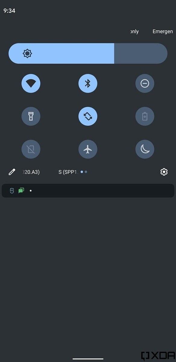 Android 12 new notifications panel UI