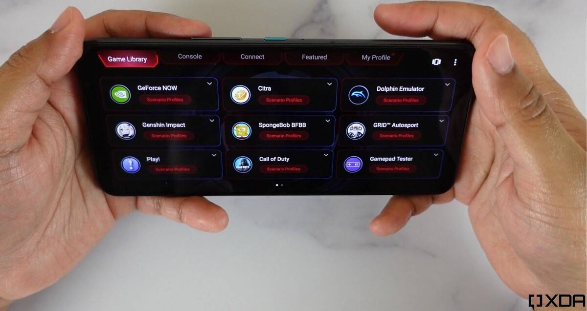 Armoury Crate on the ASUS ROG Phone 5