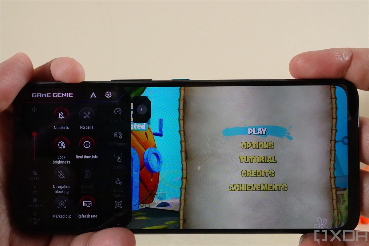 GameGenie on the ASUS ROG Phone 5