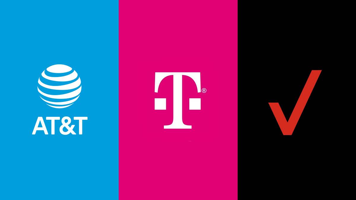 ATT T-Mobile Verizon logos FCC