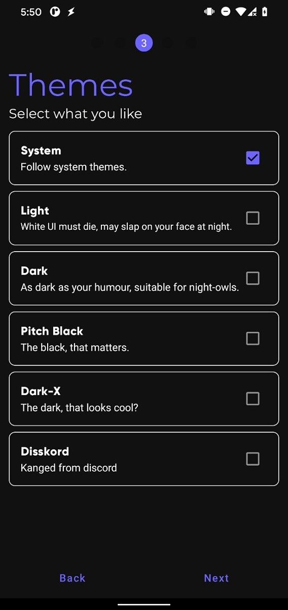 Aurora Store - new dark themes