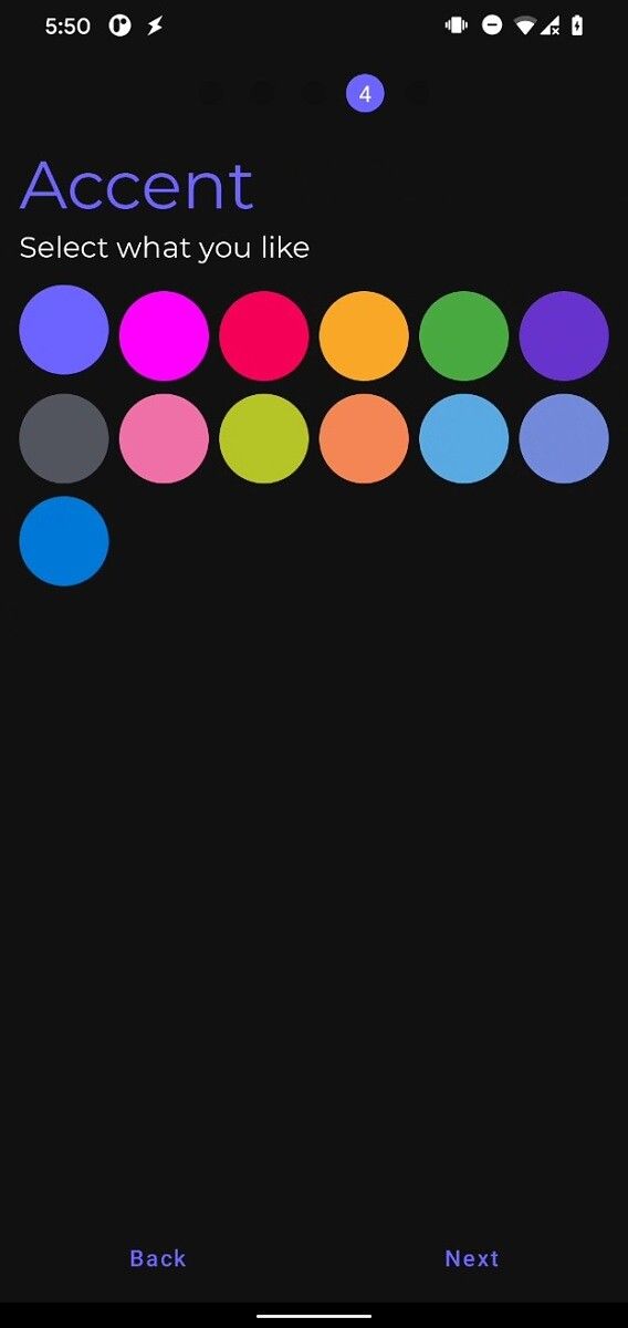 Aurora Store - Accent color picker