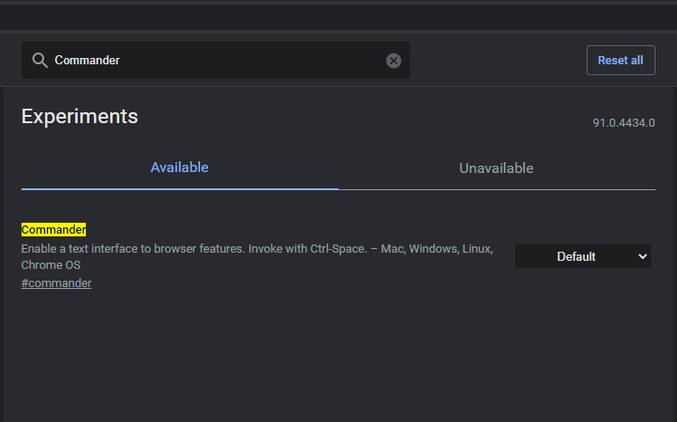 Chrome Commander flag