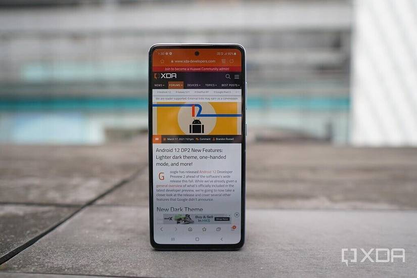 Galaxy A52 display