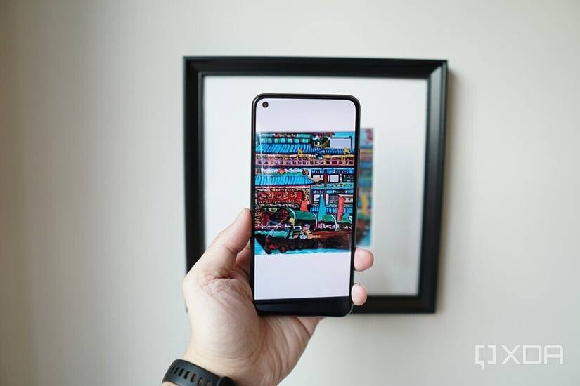 The Xiaomi Mi 11 Lite 5G's 6.5-inch screen.