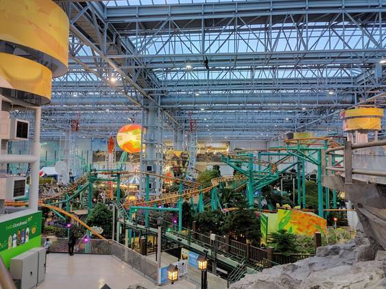 Inside of a mall