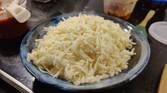 Bowl of shredded cheese