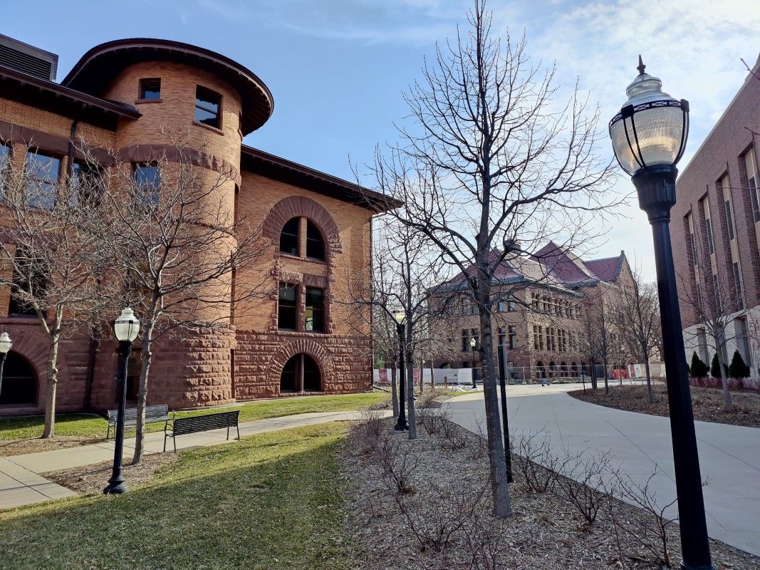 Building in the corner