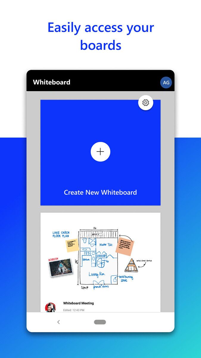 Microsoft Whiteboard is now available on the Google Play Store