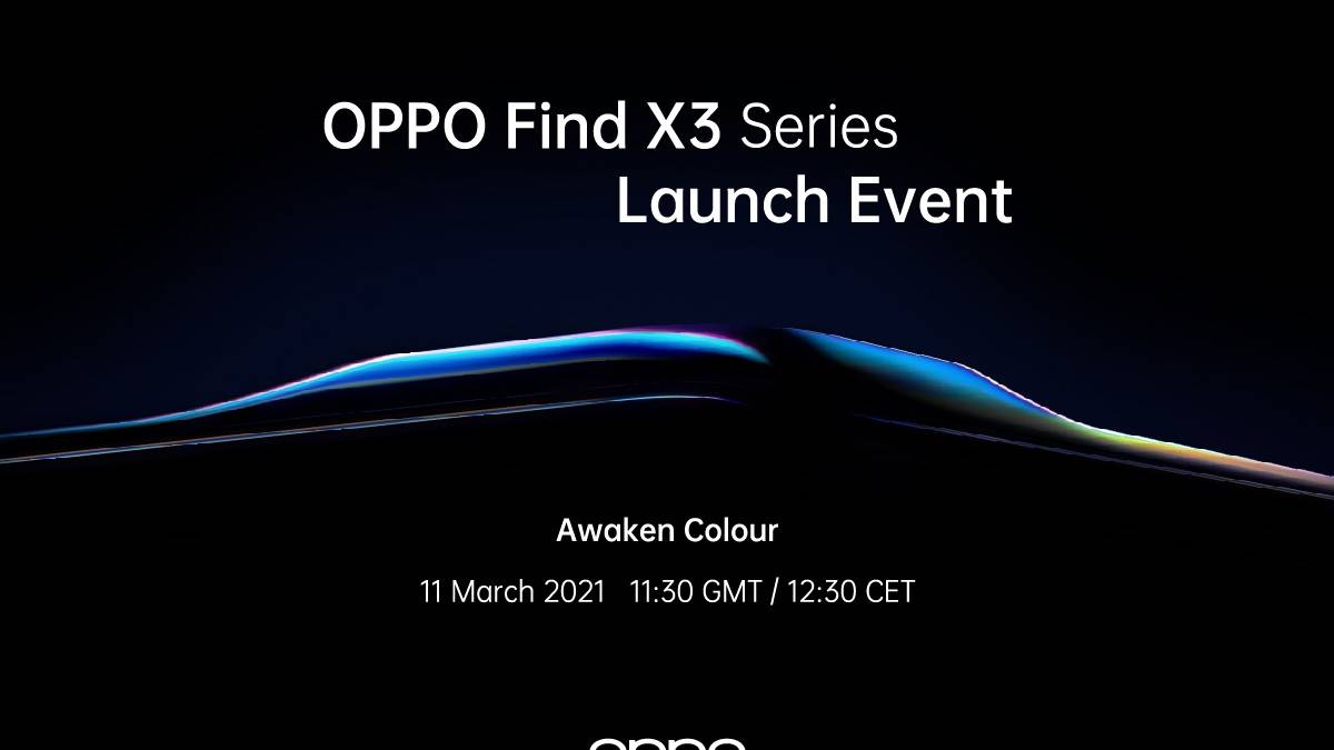 OPPO Find X3 series launch poster