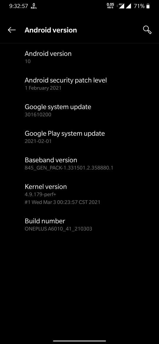 OnePlus 6T OxygenOS 10.3.9_2