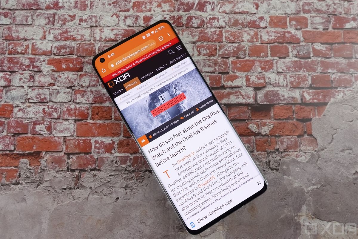 OnePlus 9 Pro display