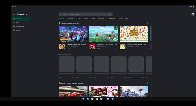 Android 12 DP2 taskbar
