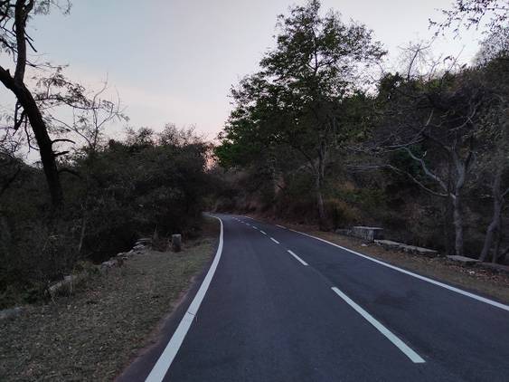 Road clicked with Realme 8 Pro 108MP camera