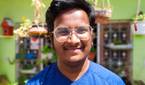 human portrait in front of plants clicked with Realme 8 Pro 108MP camera