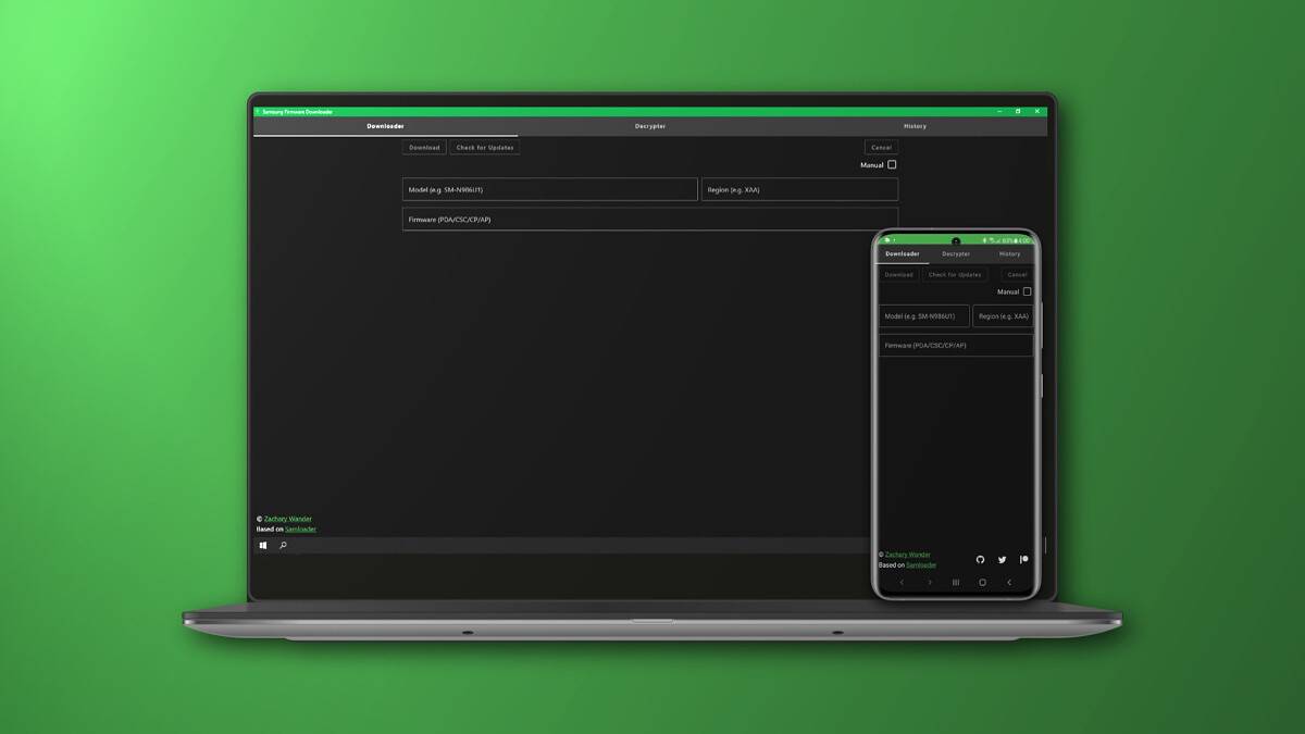 Download software updates with Samsung Galaxy devices using Samsung Firmware Downloader