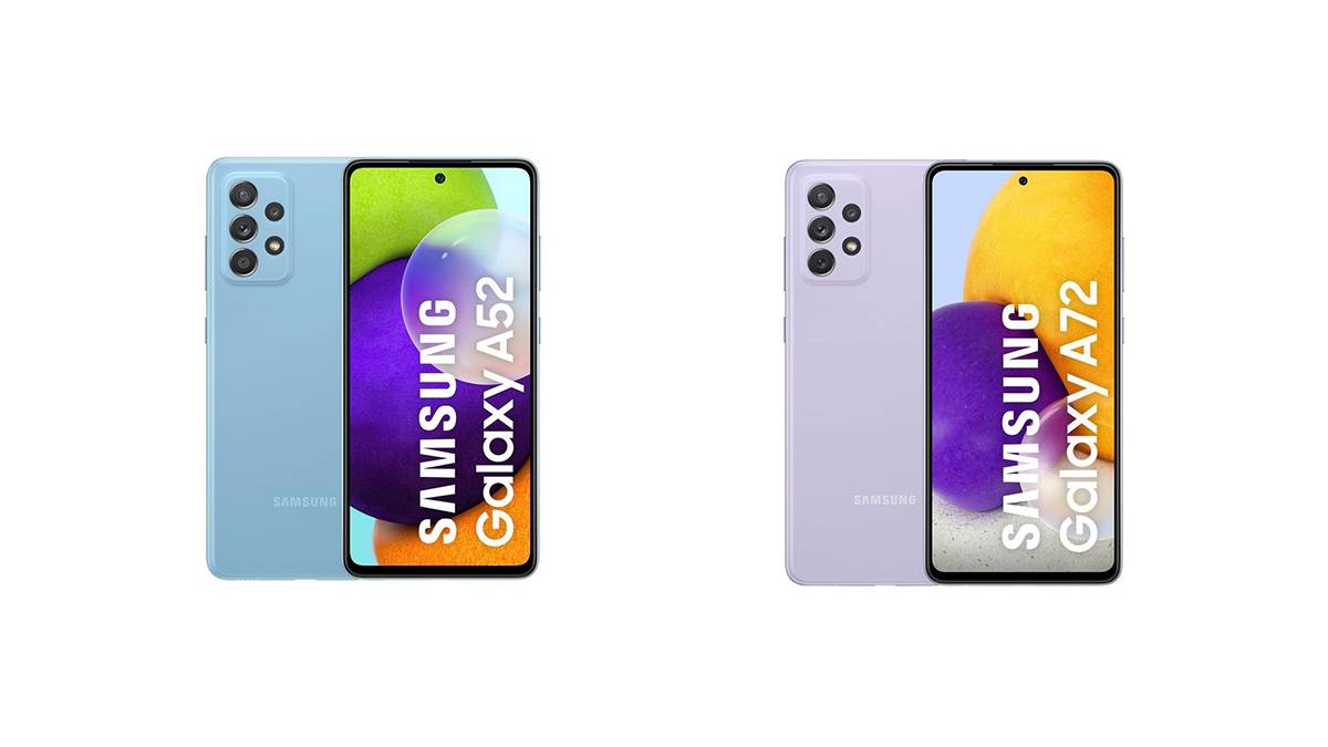 Samsung Galaxy A52 and Samsung Galaxy A72
