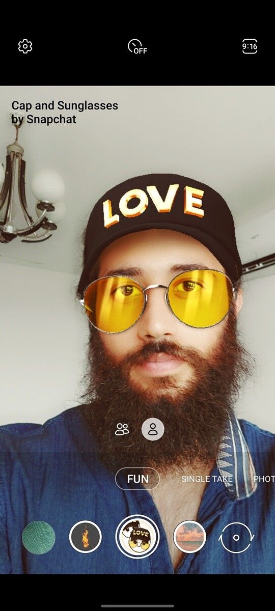 Samsung Galaxy A52 snapchat fun mode
