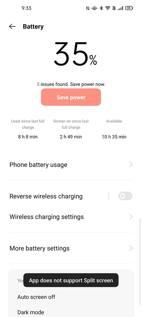 Find X3 Pro battery stats