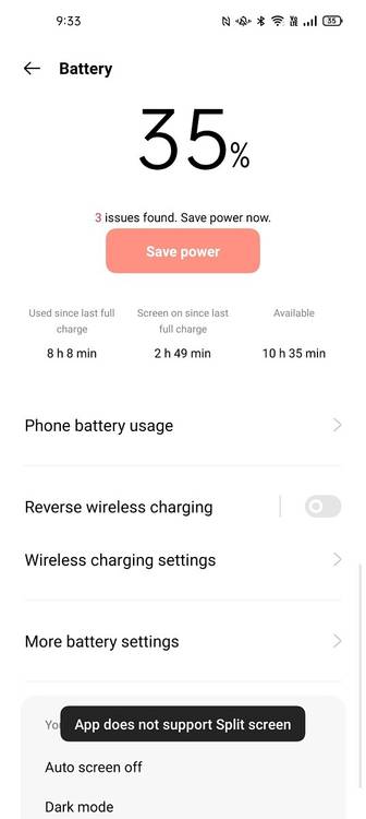 Find X3 Pro battery stats