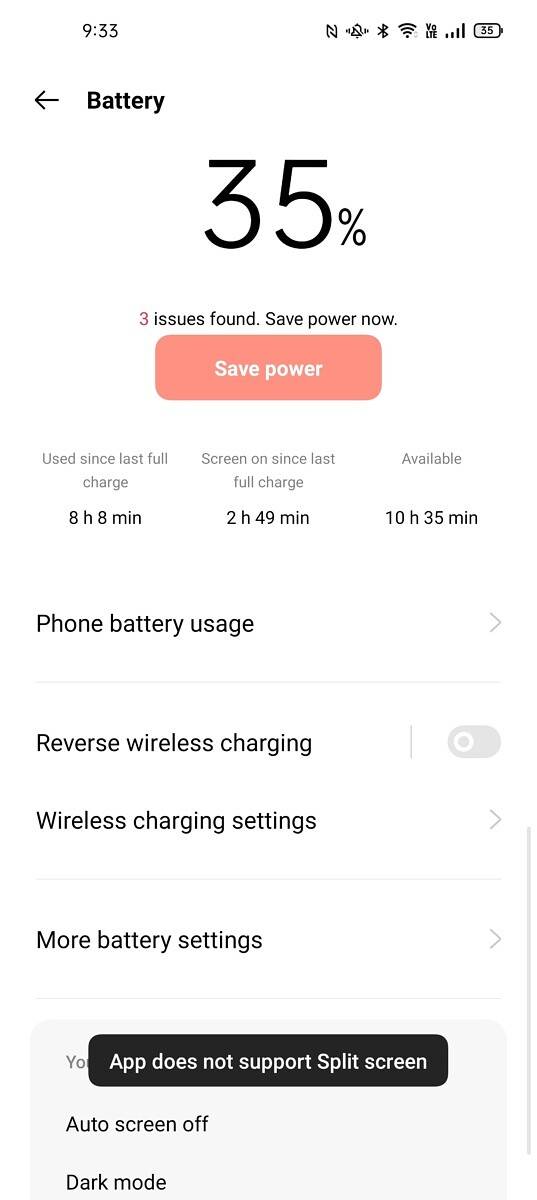 Find X3 Pro battery stats