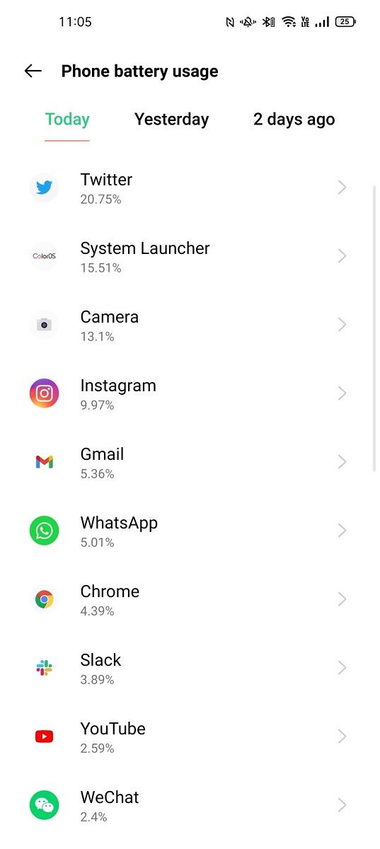 Find X3 Pro battery stats