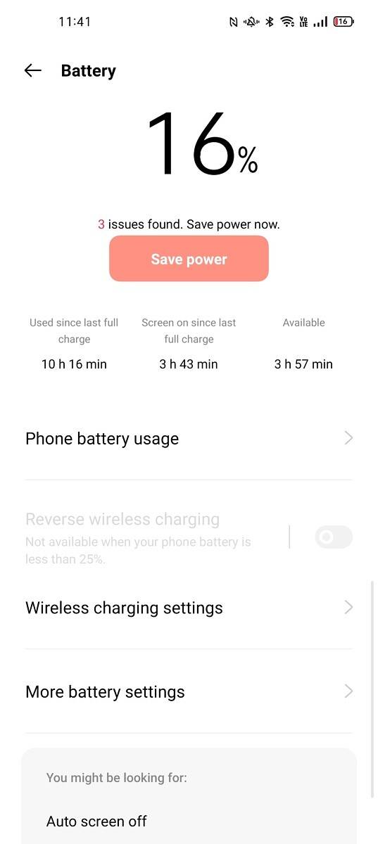 Find X3 Pro battery stats