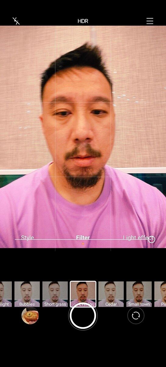 Vivo selfie beautifying mode
