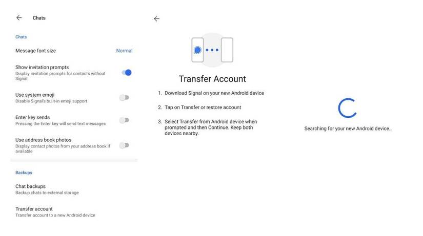 Signal Transfer Account