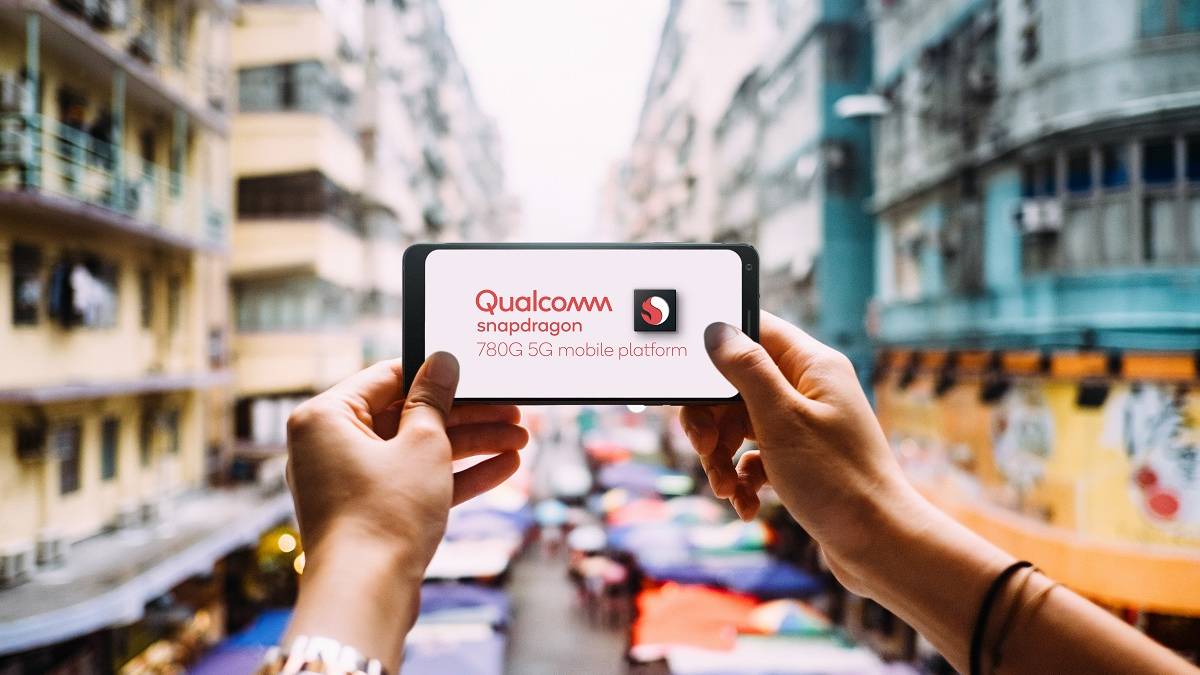 Woman's hand taking a photo of local city street view in Hong Kong with smartphone with Qualcomm Snapdragon 780G