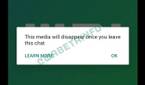 WhatsApp Self Destructing Images