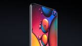 Xiaomi Mi 11 Pro and UItra display with colorful wallpaper on black background