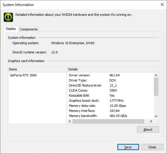 NVIDIA GeForce Control Panel Resizable BAR