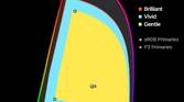 Color gamut for the OPPO Find X3 Pro
