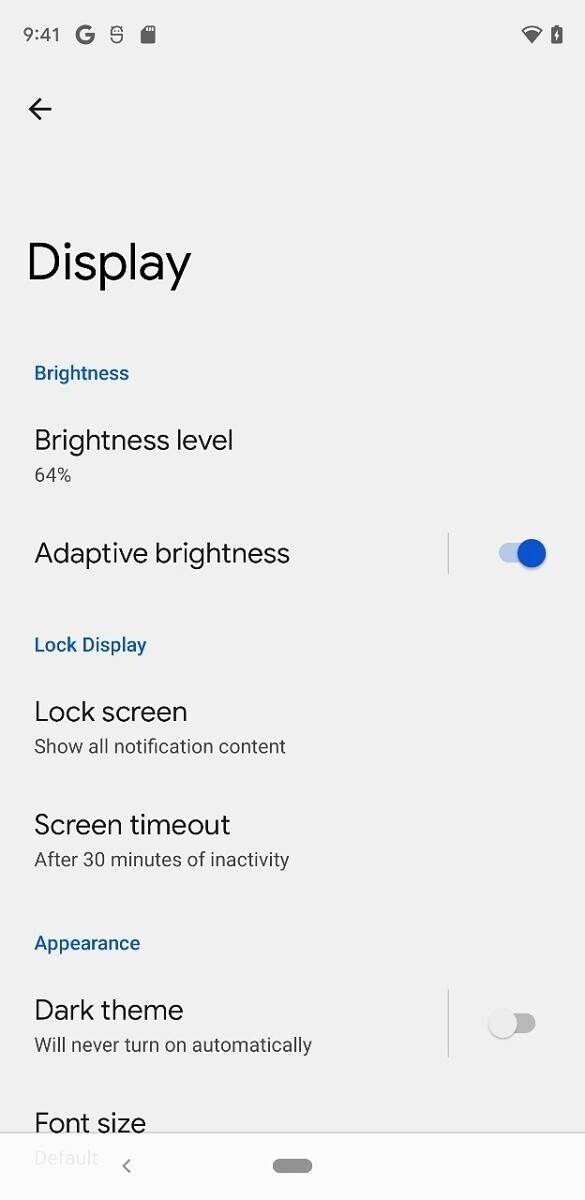 Android 12 DP3 one-handed UI