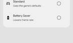 Android 12 DP3 game optimization settings