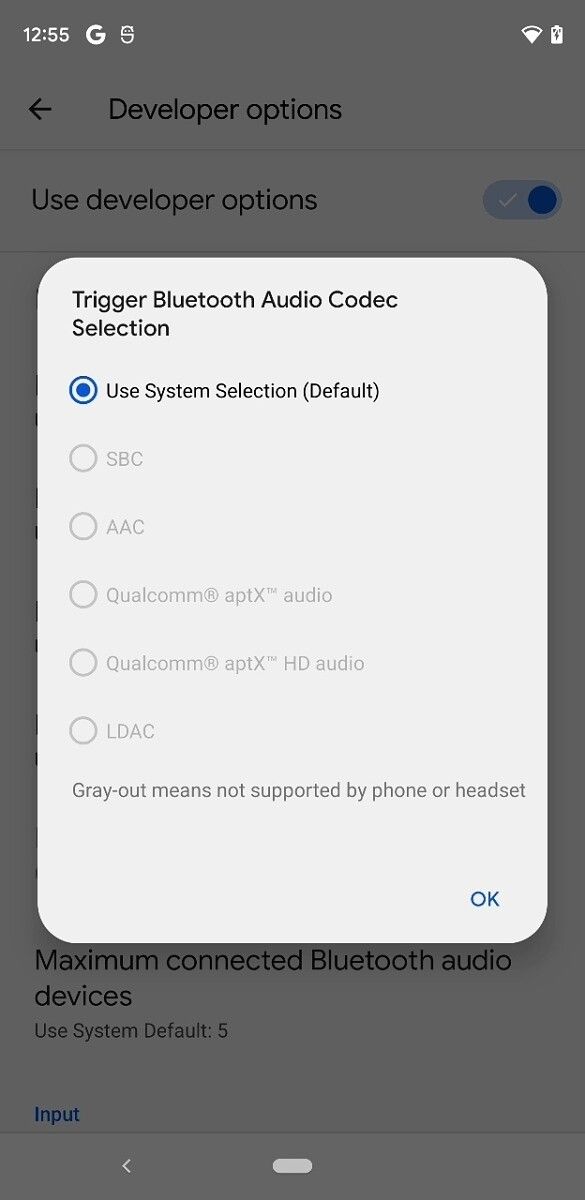 Android 12 DP3 rounded corners